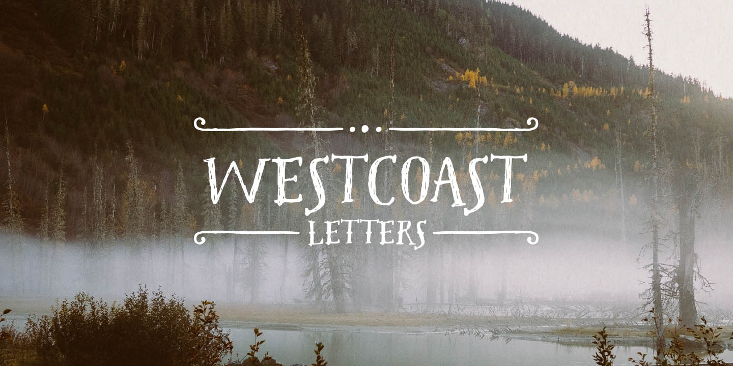 Westcoast Letters Decor Rough Font preview